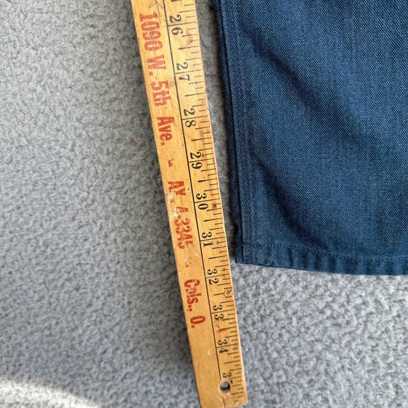 Patagonia Mens 34 Jeans Straight Blue Organic Cotton Hemp Blend Double-Knee EUC - Picture 6 of 8